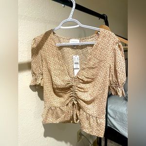 Topshop top shirt floral